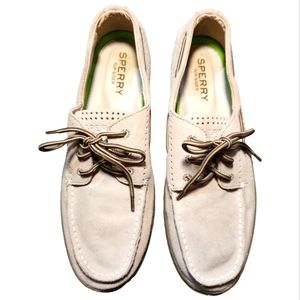 SPERRY 13M GREY SUEDE TOP SIDERS